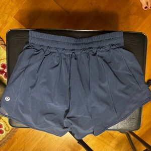 lululemon athletica Blue Athletic Shorts Lightweight Moisture-Wicking